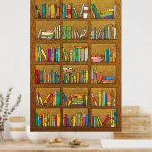 boekenplank poster (Keuken)