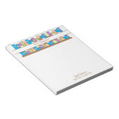 Boekenplank School Bibliothecaris Gepersonaliseerd Notitieblok (Schuin)