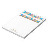 Boekenplank School Bibliothecaris Gepersonaliseerd Notitieblok (Linkerzijde)