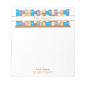 Boekenplank School Bibliothecaris Gepersonaliseerd Notitieblok (Voorkant)