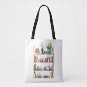 boekenplank voor boekenliefhebbers tote bag (Voorkant)