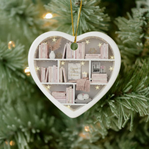 Boekenplanken Roze Boekenrek 2Dprint Boeken Keramisch Ornament