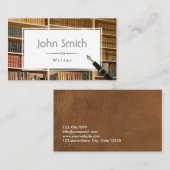 boekenplanken Writer Editor Visitekaartje (Voorkant / Achterkant)