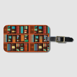 boekenplankillustratie bagagelabel