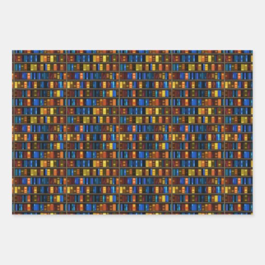 Boekenrek Inpakpapier Plat Vellen Set van 3 (Voorkant)