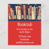 Boekensessie in de boekengroep flyer (Voorkant)