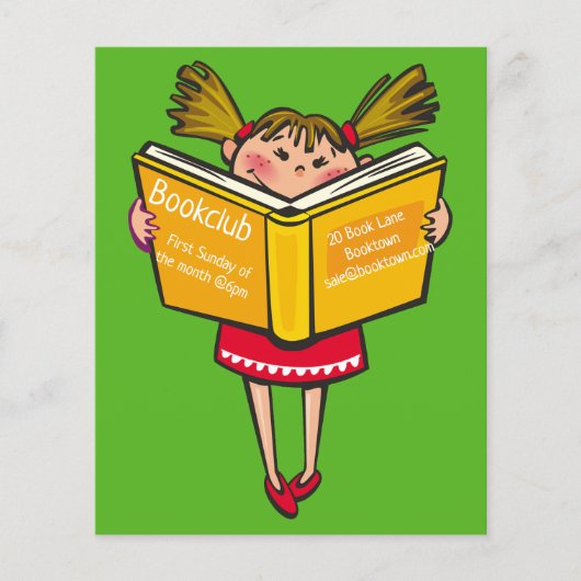 Boekensessie in de boekengroep flyer (Voorkant)