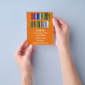 Boekensessie in de boekengroep flyer (Hand)