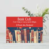 Boekensessie in de boekengroep kaart (Staand voorkant)