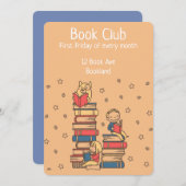 Boekensessie in de boekengroep kaart (Voorkant / Achterkant)