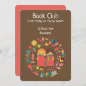 Boekensessie in de boekengroep kaart (Voorkant / Achterkant)