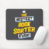 Boekensorteerder, Grappige Beroepsbezigheid Muismat (Met muis)