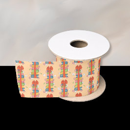 Boekenstapel met rode lint strik