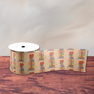 Boekenstapel met rode strik lint