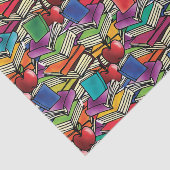 Boekenstapels met appels tissuepapier (Detail)