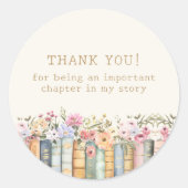 Boekenthema Bedankt Stickers (Voorkant)