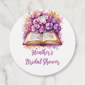 Boekenthema Hortensia Bedankjes Labels (Achterkant)