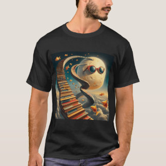 Boekentrap – Surrealistische Fantasie Lucht T-shirt