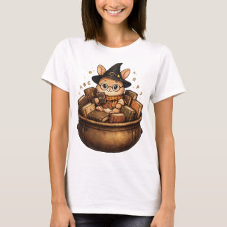 Boekenverslaafde Konijn Bibliothecaresse Heks T-shirt