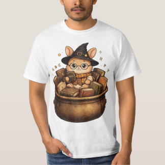 Boekenverslaafde Konijn Bibliothecaresse Heks T-shirt