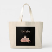 Boekenverslaafde Lezer Tote Tas (Achterkant)