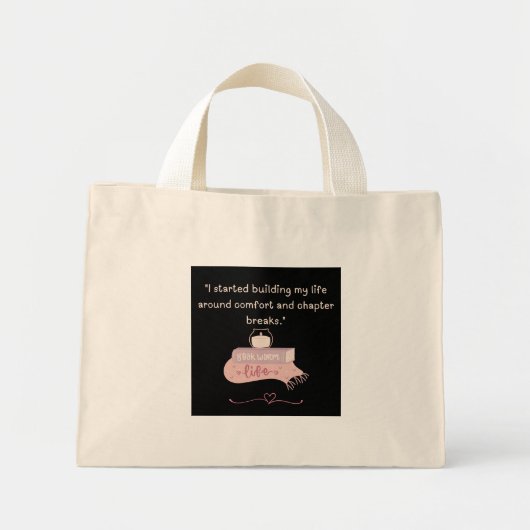 Boekenverslaafde Tote Tas (Voorkant)