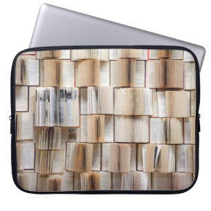 Boekenwandboeken wanddecoratie laptop sleeve