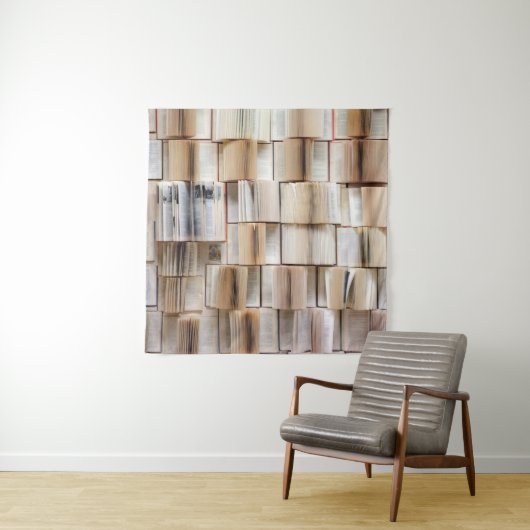 Boekenwandboeken wanddecoratie wandkleed (In situ)