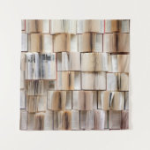 Boekenwandboeken wanddecoratie wandkleed (Voorkant)