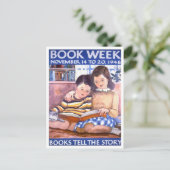  Boekenweek Bibliotheek Poster Briefkaart (Staand voorkant)