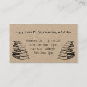 Boekenwinkel Bewerkbare  kunstloyaliteit Visitekaartje (Achterkant)