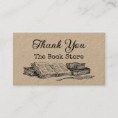 Boekenwinkel Bewerkbare  kunstloyaliteit Visitekaartje (Voorkant)