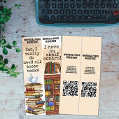 Boekenwinkel Bibliotheek QR Grappige Boekcitaten b Kaart