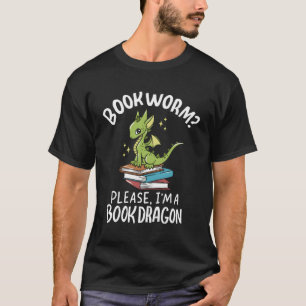 Boekenworm alsjeblieft Ik ben een boek Drakenboek T-shirt