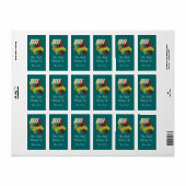 Boekenworm cadeau Boekenplaten Stickers cadeau (Full Sheet)