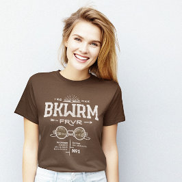 Boekenworm Definitie BKWRM Bruin T-shirt