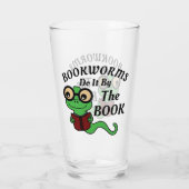 Boekenworm Humor Glas (Achterkant)
