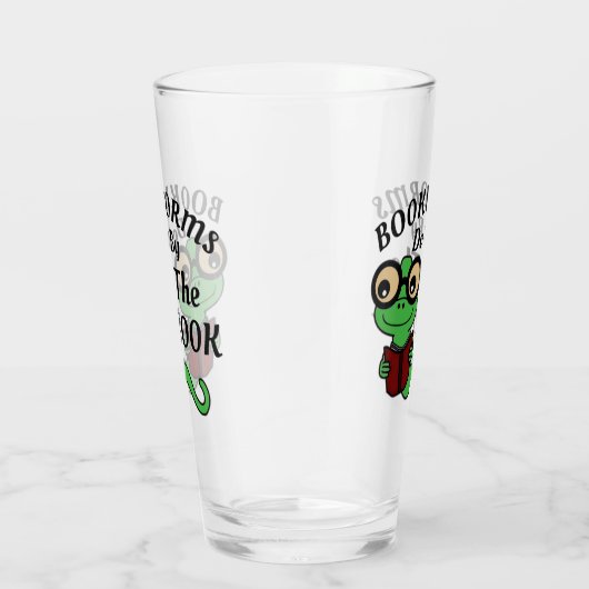 Boekenworm Humor Glas (Rechts)