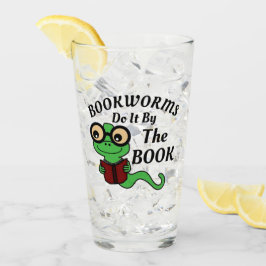 Boekenworm Humor Glas