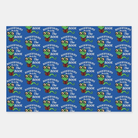 Boekenworm Humor Inpakpapier Vel (Voorkant 3)