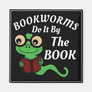 Boekenworm Humor Magneet