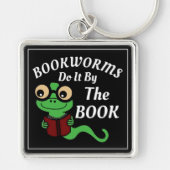 Boekenworm Humor Sleutelhanger (Voorkant)