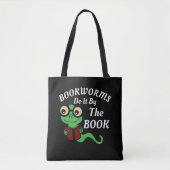 Boekenworm Humor Tote Bag (Voorkant)