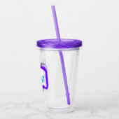 Boekenworm mama acryl drinkbeker (Links)