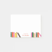Boekenworm notitie van de leraar post-it® notes (Voorkant)