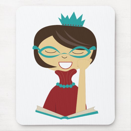 Boekenworm prinses muismat (Voorkant)