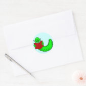 Boekenworm Sticker (Envelop)