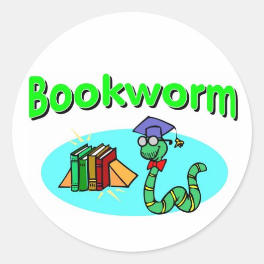 Boekenworm Stickers (Voorkant)