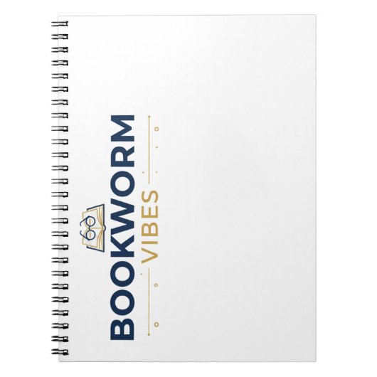 Boekenworm Vibes Notitieboek (Voorkant)