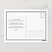 Boekenwormen bibliotheek polar beer bunny aquarel briefkaart (Achterkant)